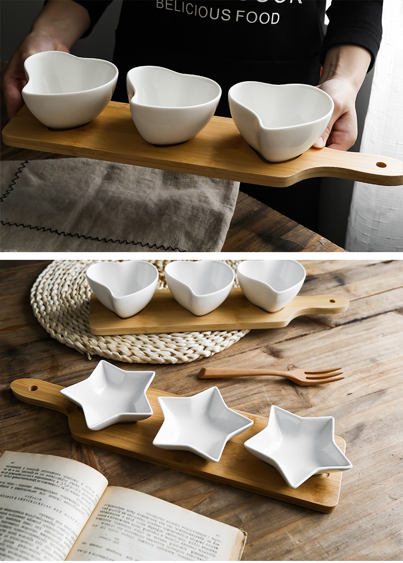 Ceramic small dishes to try dish space the nut plate snack plate Nordic dessert fruit sauce bowl is easy adjustment