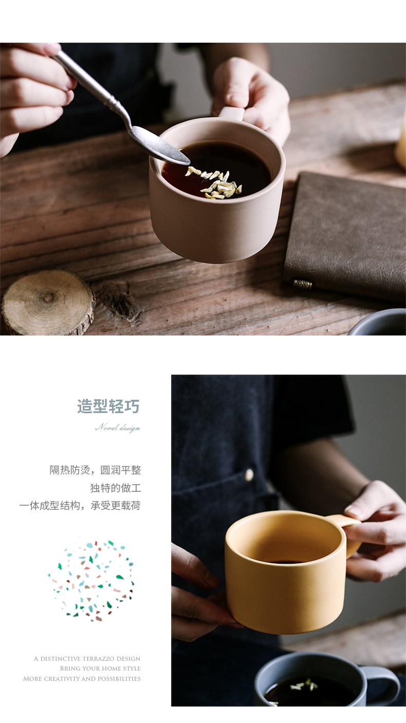 Creative household with couples to mark cup northern wind ins move ceramic cup drinks a cup of coffee