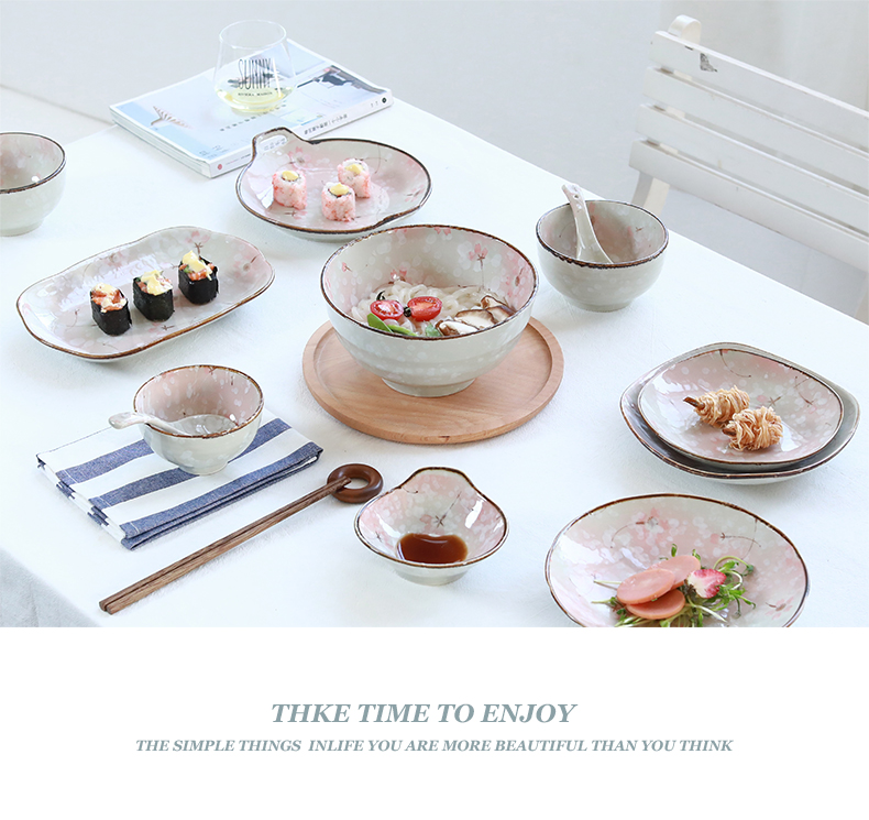 Flower creative hand - made ceramic tableware tableware informs the bowl dish dish soup bowl plate composite ceramic package