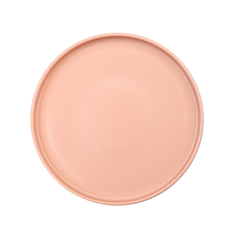 Nordic ceramic household beefsteak, knife and fork dish rice bowls creativity network red tableware plate round breakfast dishes