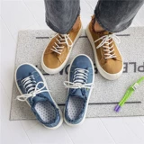 Дышащие тканевые универсальные трендовые туфли на платформе, кроссовки, коллекция 2022, подходит для подростков, в корейском стиле