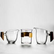 Renxin fair cup glass thickened heat-resistant Japanese creative tea dispenser Japanese Kung Fu tea set handmade small