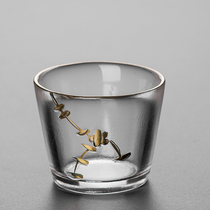 Benevolxin Kongfu Tea Cup Master Cup Home Personal Crystal Clear Thickened Heat Resistant Glass Tea Drinking Cup Small Tea Cup Sub
