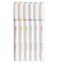 Able Fluorescent Pen Students Special Colored Mark Pen pen Fluorescence Marker Pen Exam for study study Special large capacity macaron soft head protecteur eye making notes Focus Painting Poster of the poster