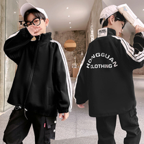 Boys coat 2022 new childhood spring and autumn boy casual tops for children autumn baseball clothing tide