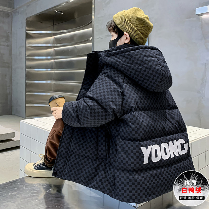 Children's clothes boy winter clothing down clothing thickened 2023 new CUHK Boy winter boy jacket foreign air free of wash-Taobao