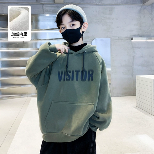 Детский комплект для мальчиков, пуховик, зимняя демисезонная утепленная толстовка, подходит для подростков