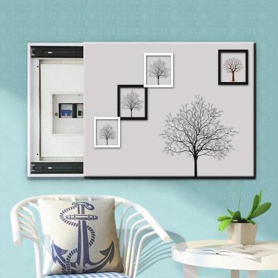 Information box distribution box hanging painting change louver wifi decorative painting box waterproof wire shielding table push-pull combination