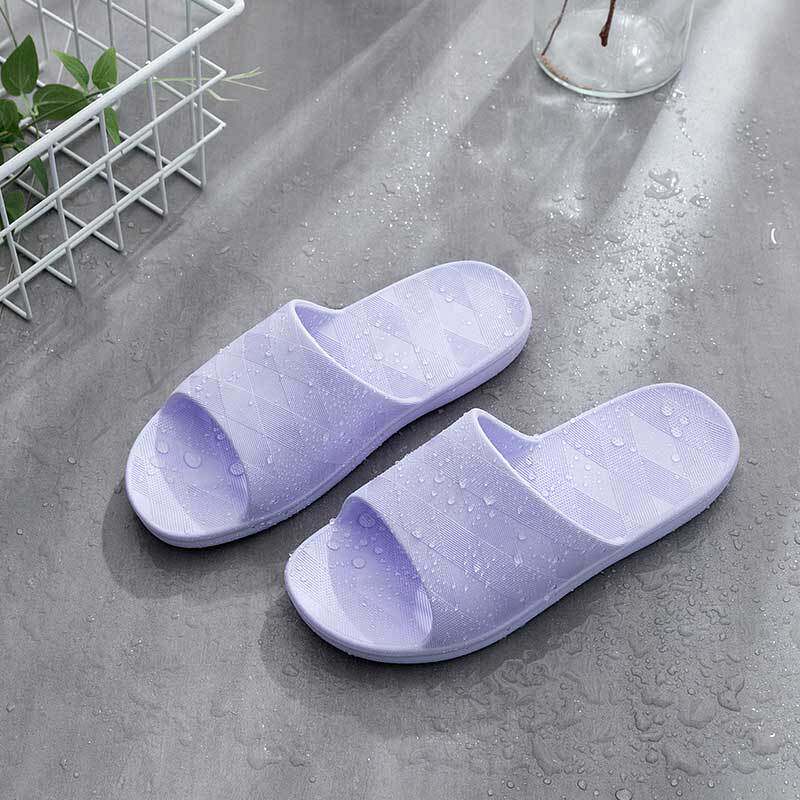 Beauty Bridge bathroom slippers summer female couple home with non-slip men's indoor bath soft bottom household one word sandals