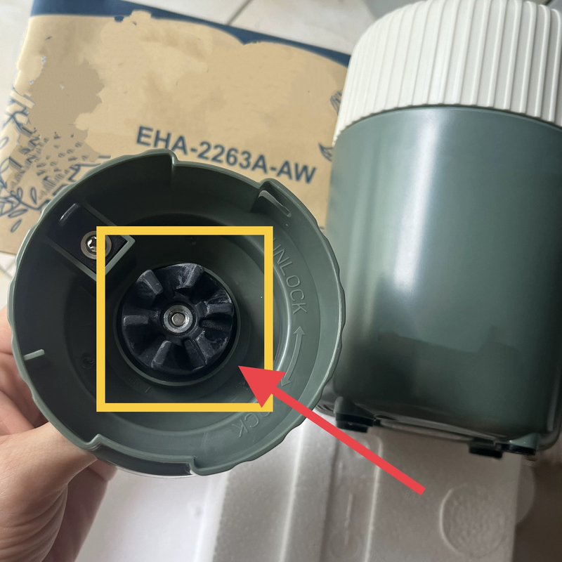 Nutri-Lea Food Processor Accessories, Blade Holder Parts Eha-2263A-Aw, Black Ring Accessory Is Not a Complete Assembly