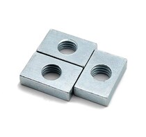Rectangular screw nut slider aluminum M3M4M5M6M8M10 fittings iron nut fixed Square