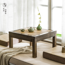 Floating Window Balcony Solid Wood Vine TATAMI BED RICE SMALL TABLE TEA TABLE TEA TABLE KANG A FEW KANG TABLE DAYS STYLE SHORT TABLE MODERN BRIEF
