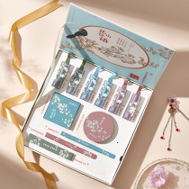 Manpoetry Lihua Valley Language with colorful makeup gift box mouth red lipstick Eye line Pen BB cream Air Brow brow powder