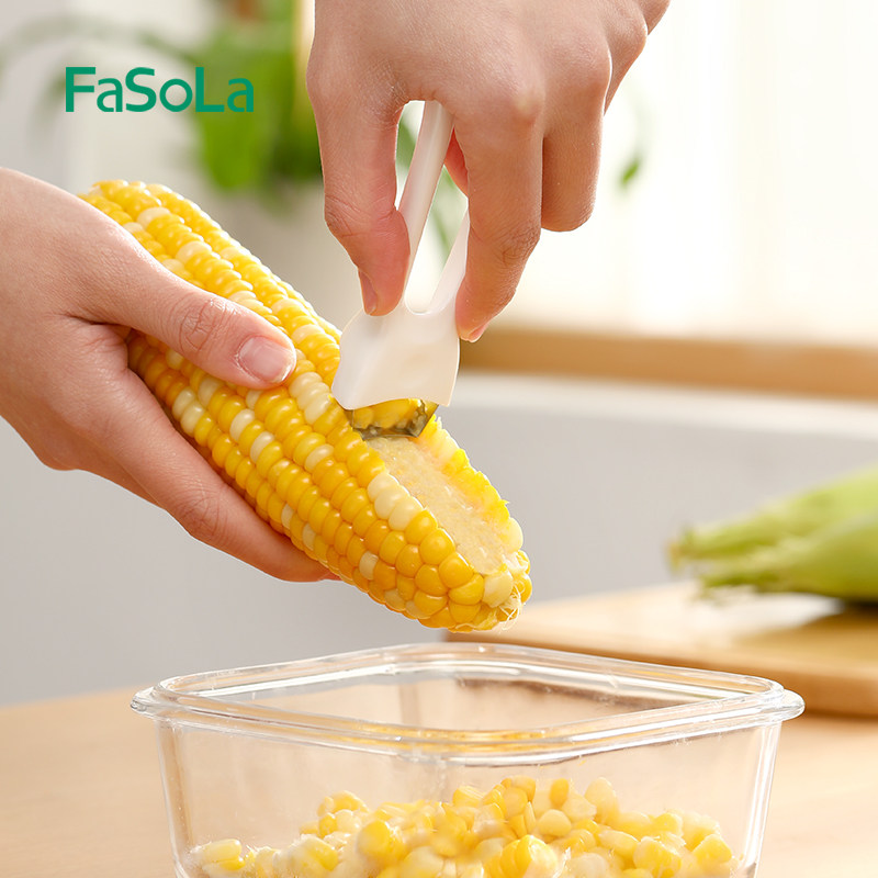 FaSoLa Home Exfoliating Cornizer Handheld Corn Planing Thresher Kitchen Chipping Corn Peel Off Millet Separator