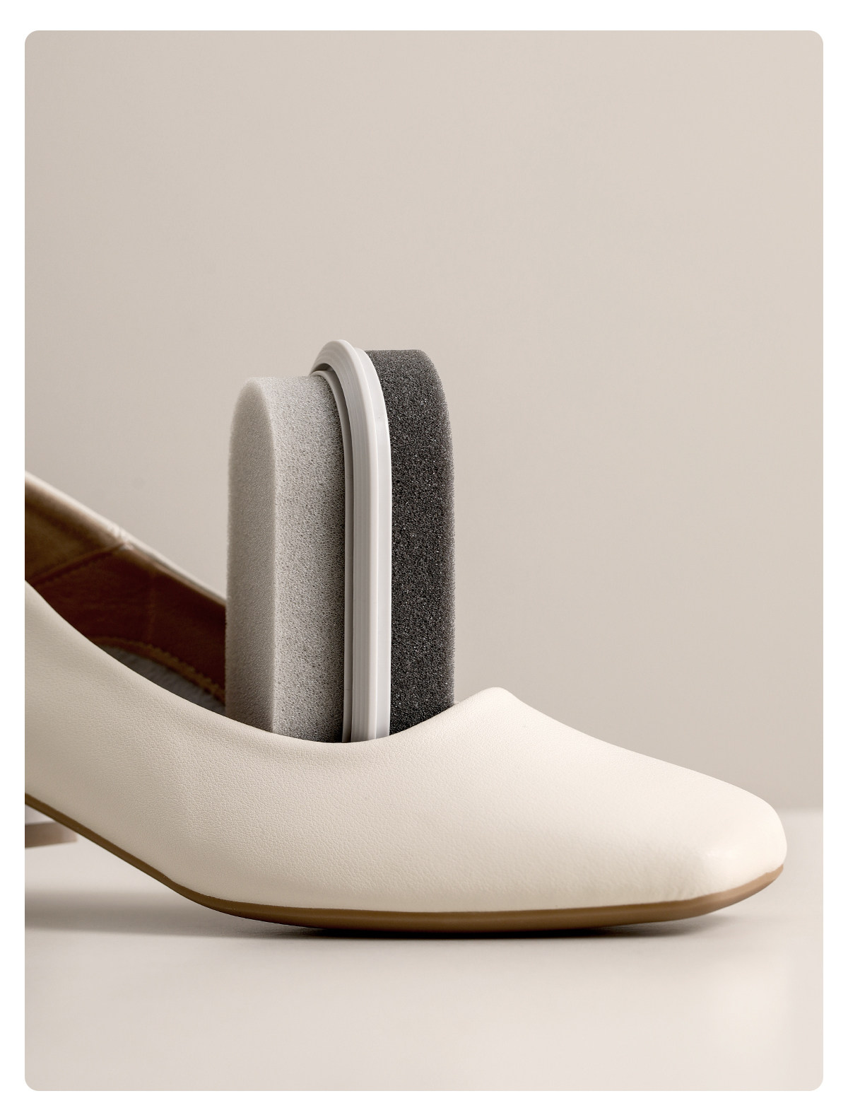 FaSoLa 双面海绵鞋油擦+鞋辣补充装 1个 提亮皮鞋 鞋蜡 通用鞋油擦