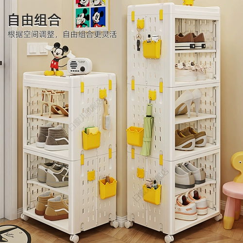 Полка для обуви, многослойная домашняя дверь, съемный складной шкаф для обуви, аренда общежития, компактная простая полка для хранения обуви