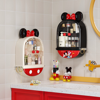 Mickey storage rack wall-mounted without punching on the wall