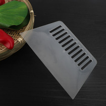 Transparent plastic rice scraper cake cream hard silicone scraper hard cutter scraper sliced rubber plate baking