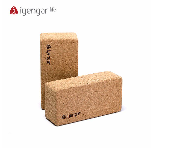 Iyengar cork brick Environmental protection non-slip lightweight portable dance fitness leg press auxiliary brick Travel outdoor yoga brick