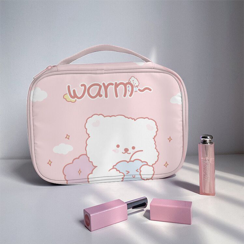 High-value cosmetic bag women's portable travel cosmetics storage bag super fire cosmetic bag 2021 new cute Japanese