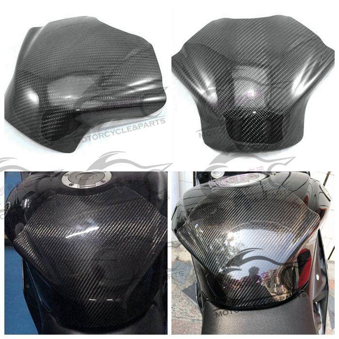 Suitable for YAMAHA R6 08-09-10-11-12-13-14-15 Carbon fiber fuel tank cover with anti-collision strip