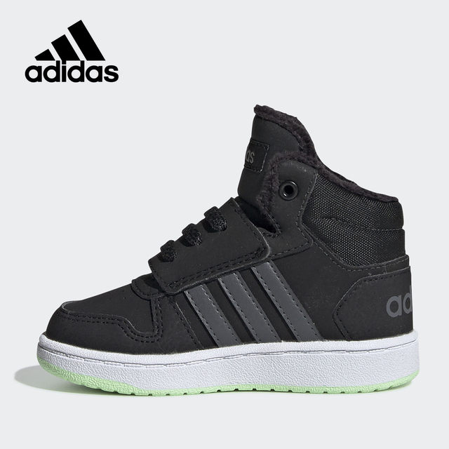 Adidas/Adidas ຂອງແທ້ HOOPSMID2.0I winter baby plus velvet ເກີບກິລາ EE6711