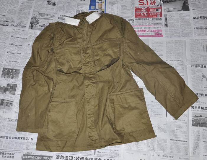 Soviet model brand new 55 Army Air Force No. 3 twill bakelite one-piece button top (North Factory 57 years