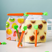 Carrot sealing clip refrigerator Patch Kitchen finishing food sealing fresh sealing clip moisture proof snack sealing clip