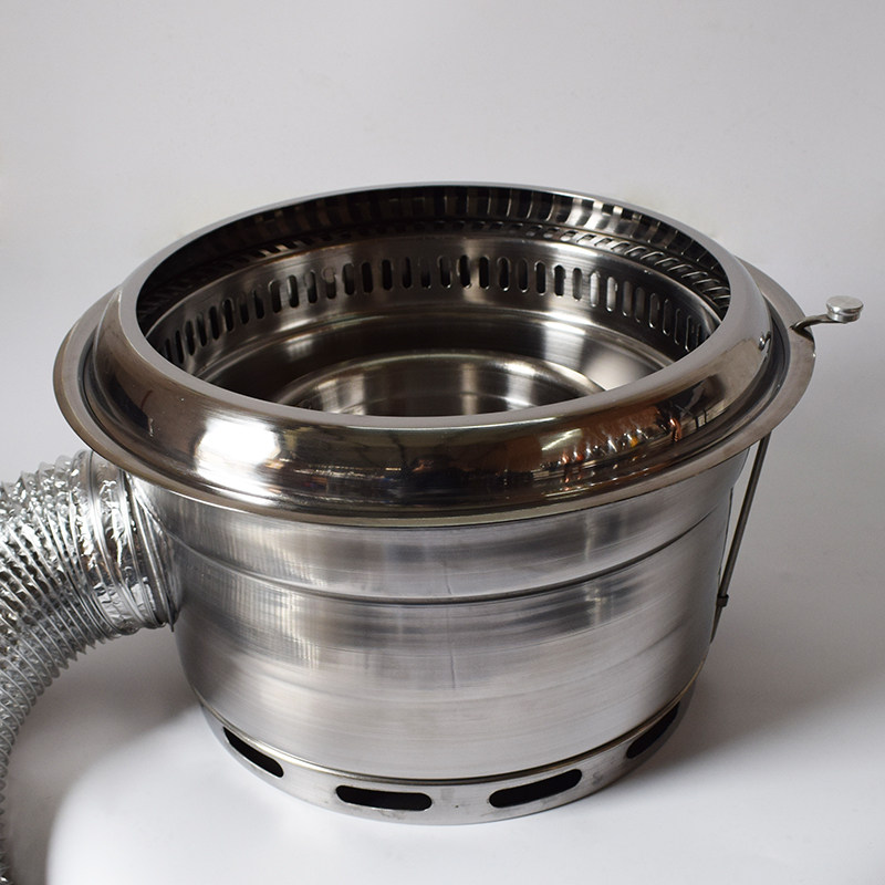 Han-style barbecue oven Lower smoke oven charcoal grilled stove Inlaid Charcoal Fire Oven Commercial Deep Water Basin oven