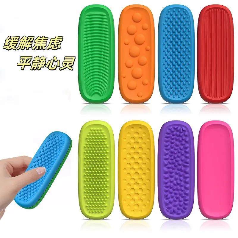 Sensory Stone Adhd Focus Aid New Product Sensoryfidgettoys Silicone Stress Relief Toy for Restlessness and Hyperactivity