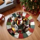 Рождественский круглый коврик – 3