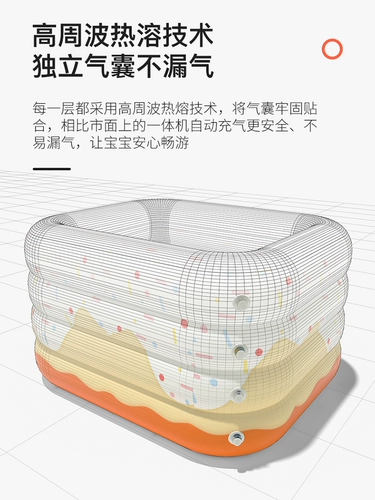 Надувной складной бассейн для плавания для игр в воде