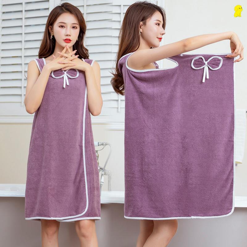 Bath Towel 2026 New Model, More Absorbent Than Pure Cotton, Quick-Drying for Home Use, Women Can Wear It as a Bathrobe, Cute Strapless Bath Dress