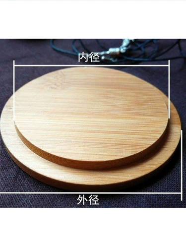 Бамбуковая чашка крышка дикая ледника стеклянная стеклянная вода чашка с водой для крышки деревянная пыль -защита от окружающей среды Кругковое отверстие