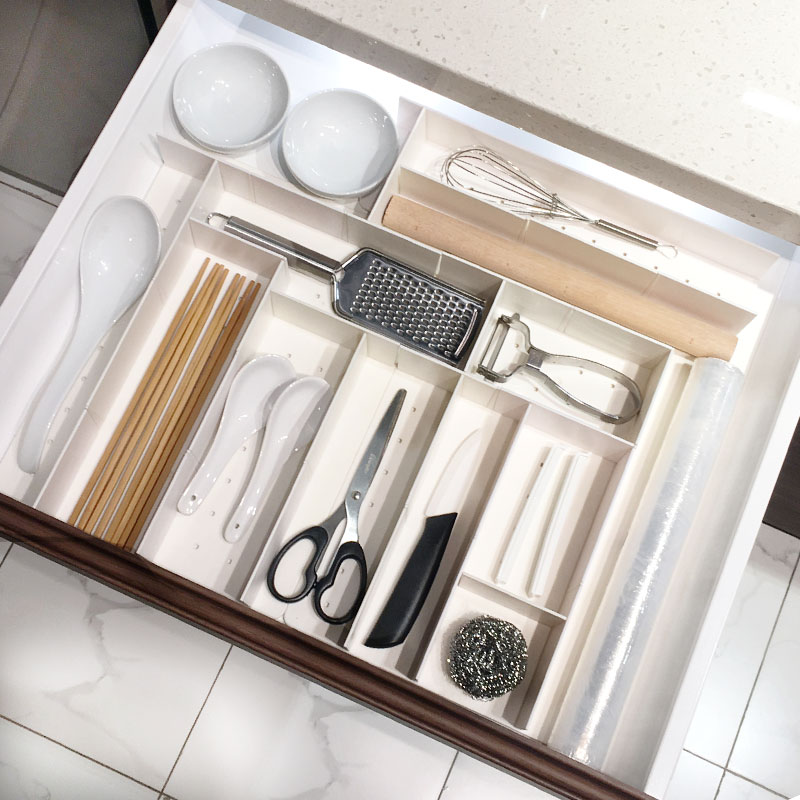 Kitchen Drawers Containing separation box integral cabinets Tableware Knife fork Chopsticks Inclusions Free Combined plastic Divide Finishing Boxes