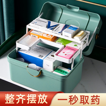 Medicine Box Home Large Capacity Medicine Box Containing Box Portable Home Loaded Emergency Kit Medicine Containing Box Medical Box