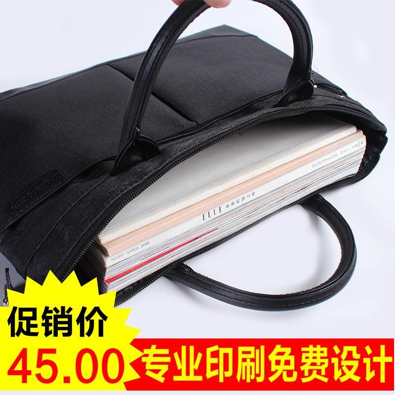 Dingbang ins Korean version of men's handbag briefcase large capacity simple canvas casual business bag student computer