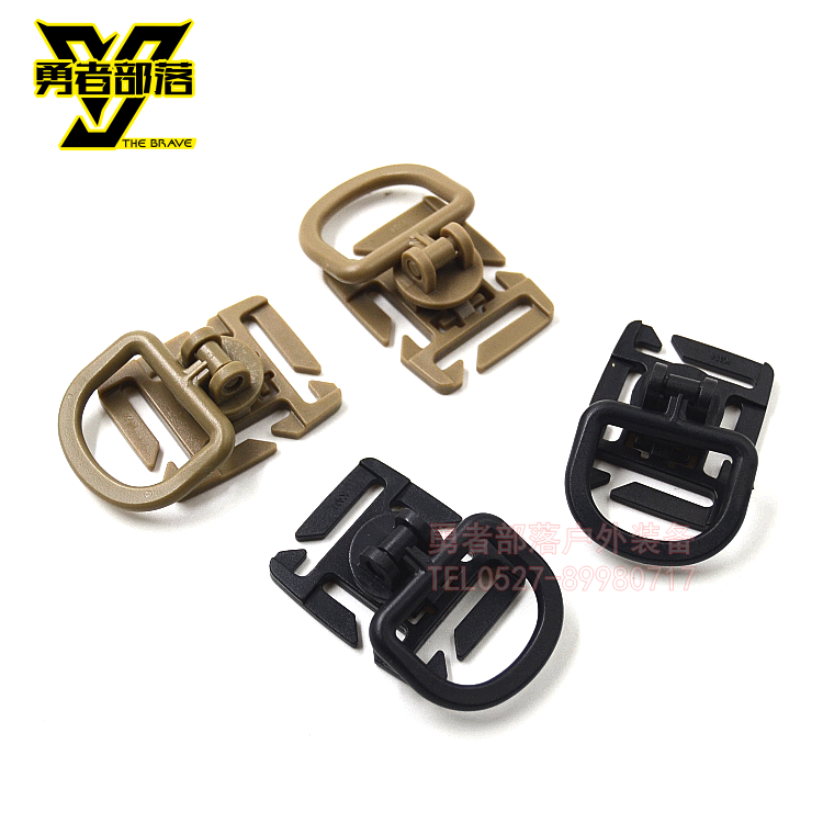 Molle System Multi-Purpose 8-Segment Rotating D-Ring Catch POM Steel Lightweight Catch