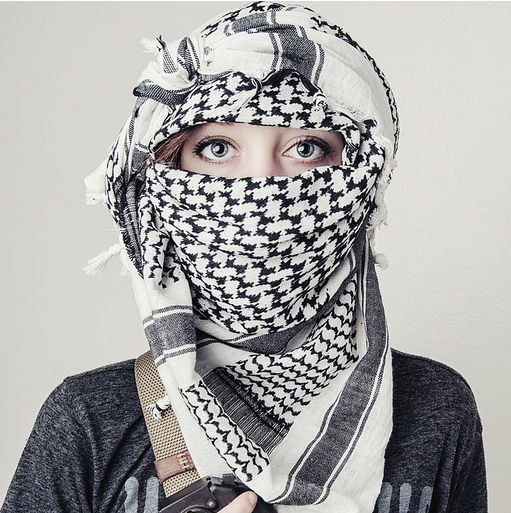 Imported from the United States Arab square pure cotton tactical scarf scarf scarf made in Pakistan pure hand woven