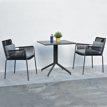 Spring-shores balcony table and chairs Three sets Composition Hotel Minjuku terrace Villa Courtyard Garden Casual outdoor table and chairs