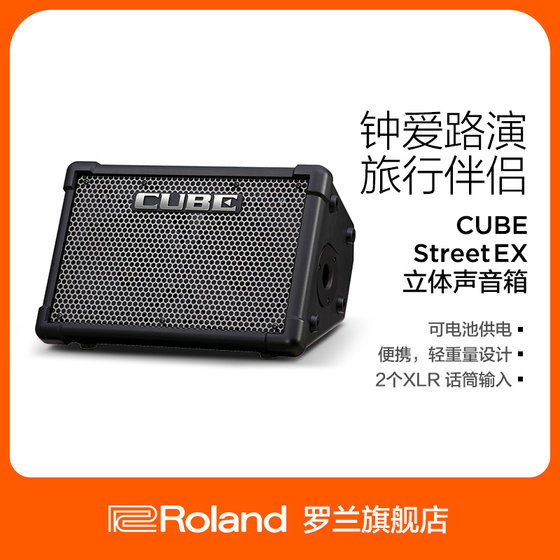 Roland Roland CUBE-STEX 일렉트릭 기타 스피커 CubeStreetEX 휴대용 야외 연주 및 노래 오디오