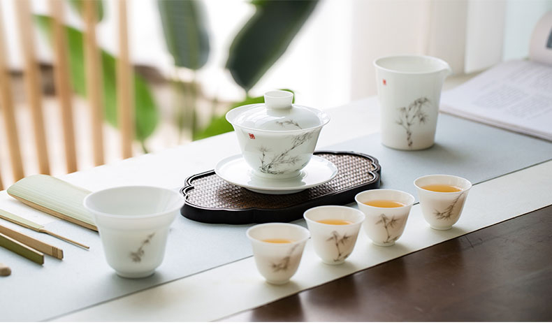 Jingdezhen flagship store hand - made ceramic household personal little cup sample tea cup single kung fu tea cups