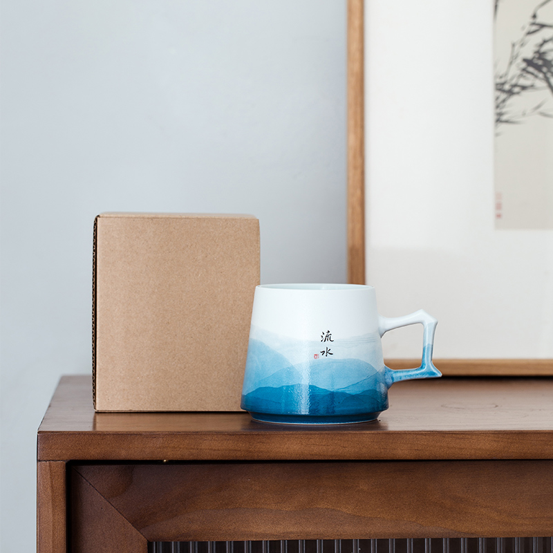 Jingdezhen official flagship store picked Jane painting ceramic coffee cup set right gifts business office