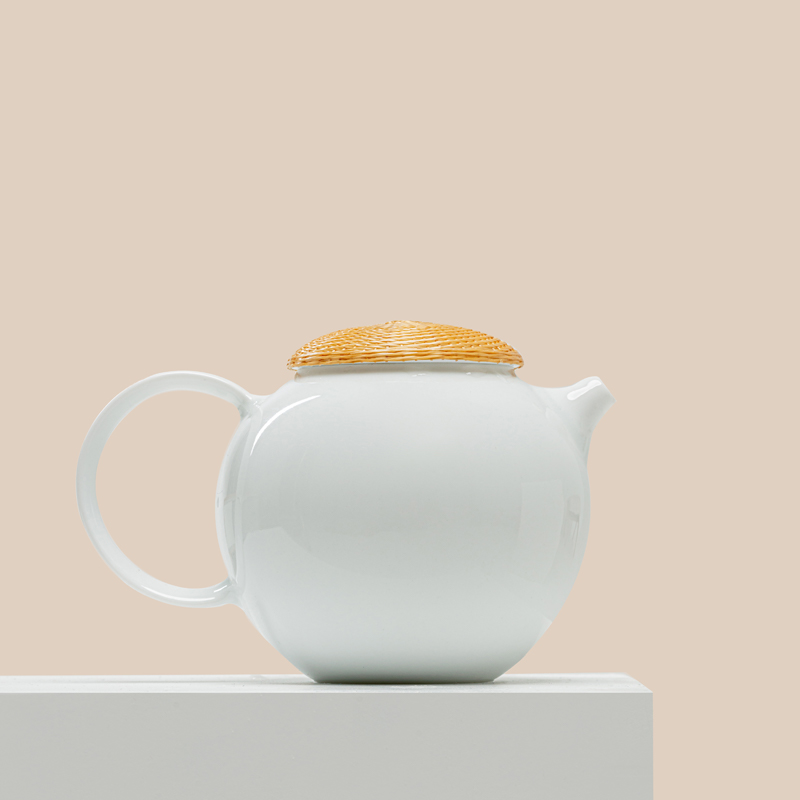 At the beginning of jingdezhen rhyme bamboo filament buckle color business home office tea sets high temperature porcelain teacup gifts gift boxes