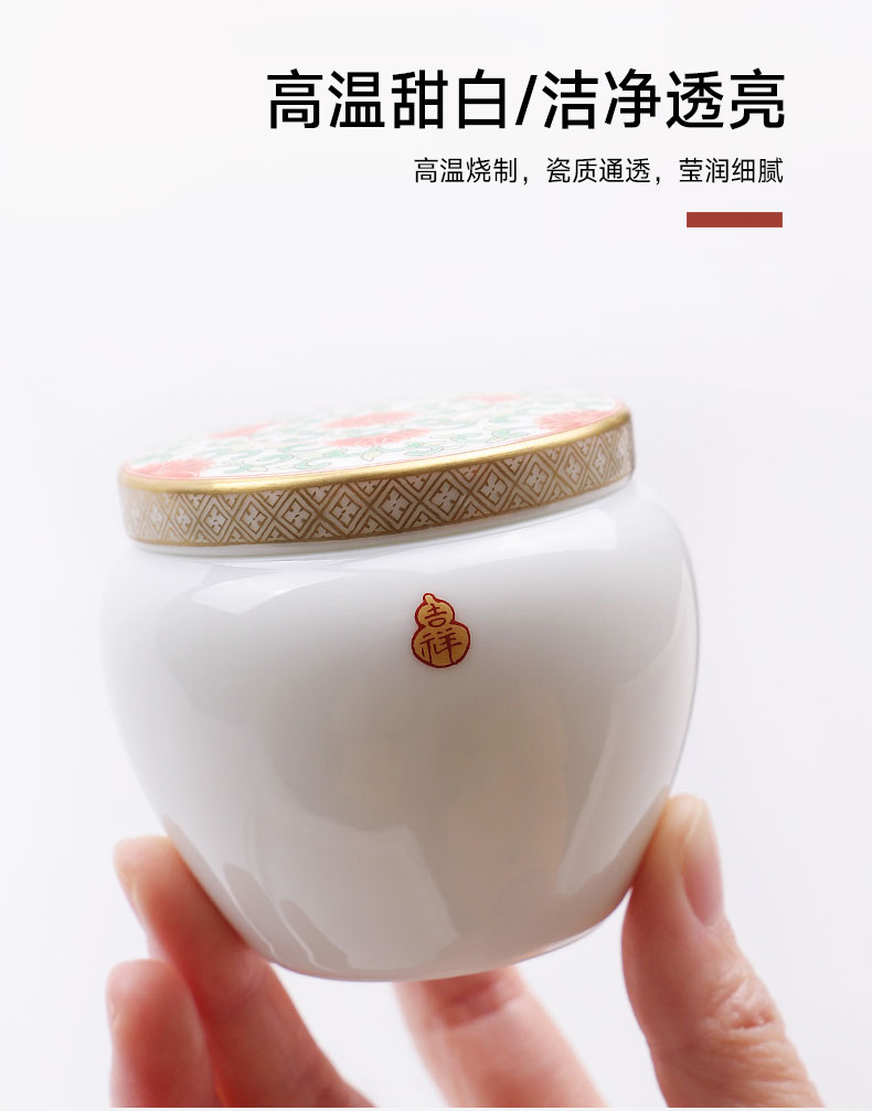 Jingdezhen flagship store hand - made ceramic tea pot home high - grade Chinese tea set portable tea pot storage tanks