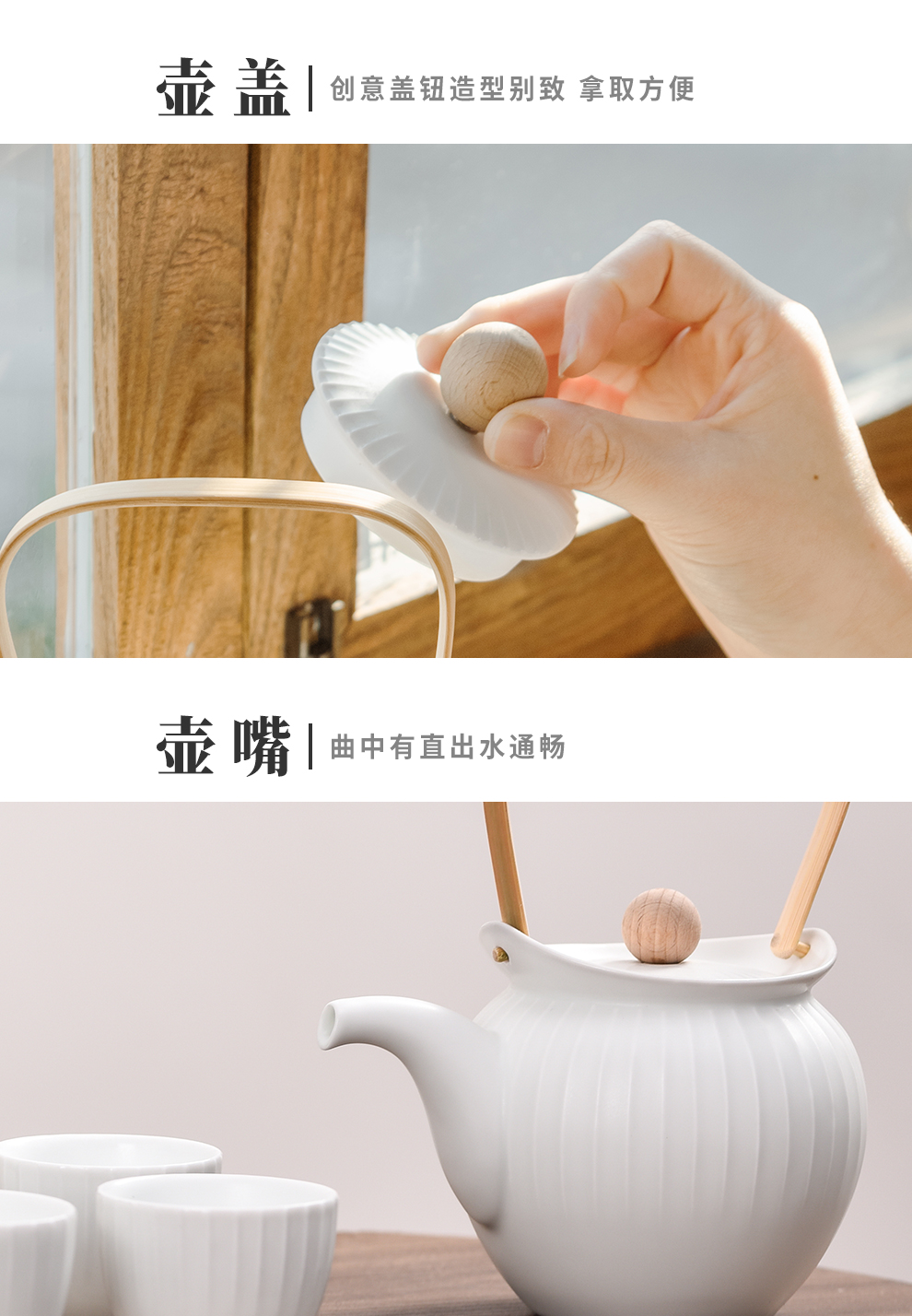 Jingdezhen flagship store of ceramic tea set manually set home sitting room is contracted teapot teacup Chinese tea