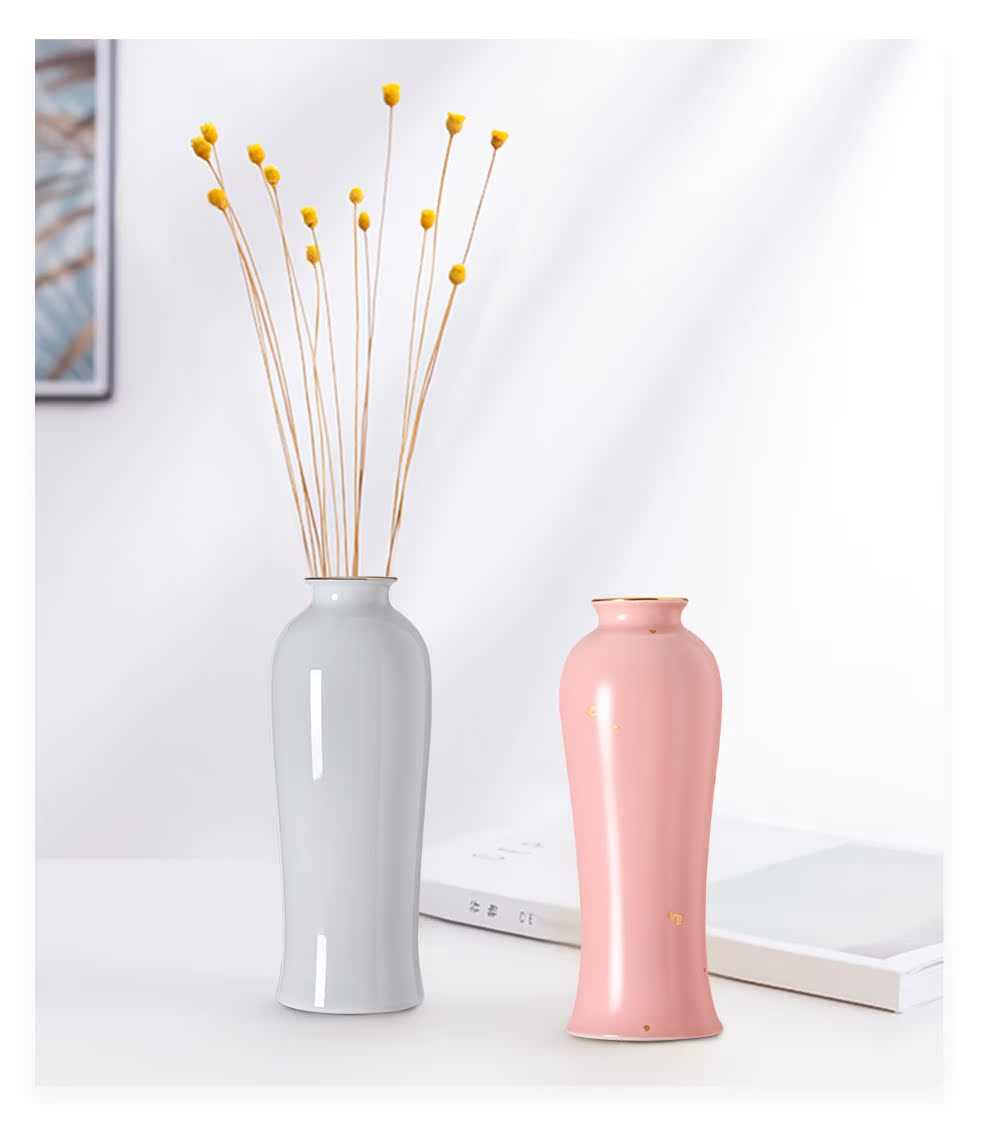 Jingdezhen flagship store China color ceramic vases, flower arrangement home sitting room the bedroom decorates furnishing articles ji hong mei bottles