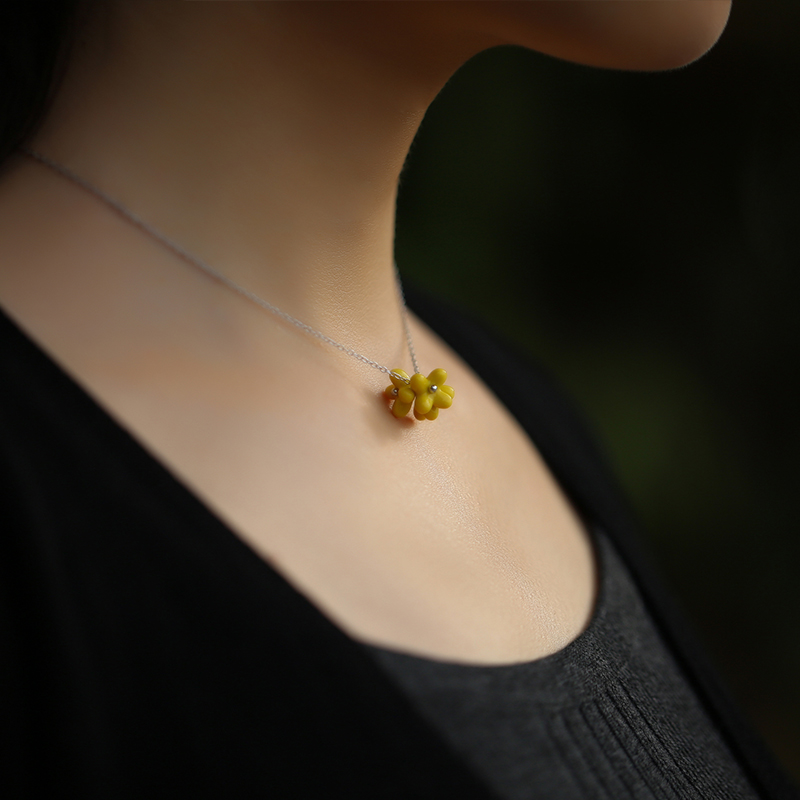 Jingdezhen flagship store of ceramic jewelry girl sweater chain necklace bracelet earrings creative pendant jewelry individual