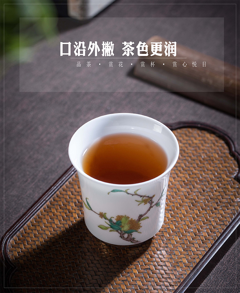 Jingdezhen flagship stores in a single manual ceramic tea cup host restoring ancient ways of small single CPU