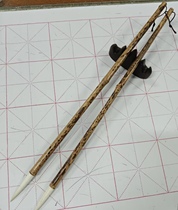 Two pieces of brush special old Mei deer bamboo long rod rod rod drawings and Jian sheep little long-feng book brush